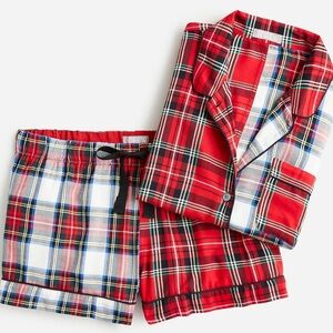 J. Crew Red Plaid Pajama Set